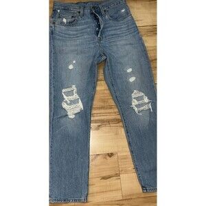 Levi's 501 Women’s Jeans Button-Fly Distressed 26x26